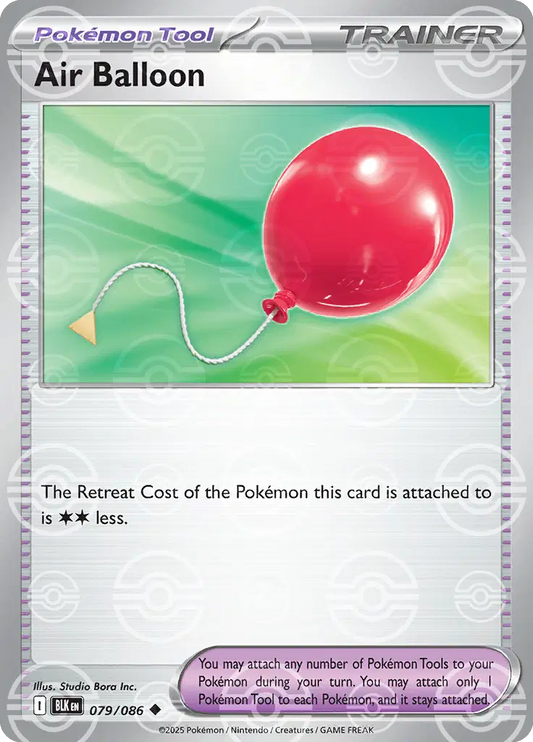Air Balloon (Poke Ball Pattern) (079/086) (BLK)