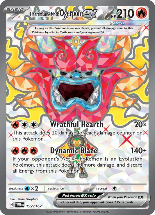 Hearthflame Mask Ogerpon ex (192/167) (TWM)