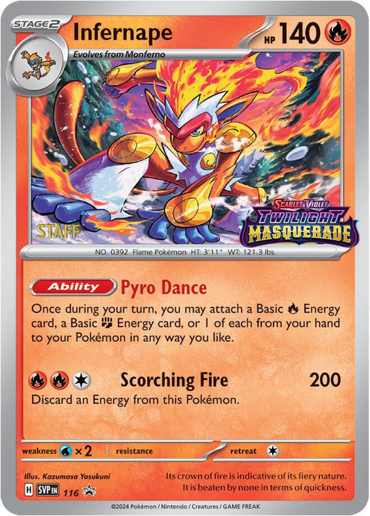 Infernape - 116 (Prerelease) [Staff] (116) (SVP)