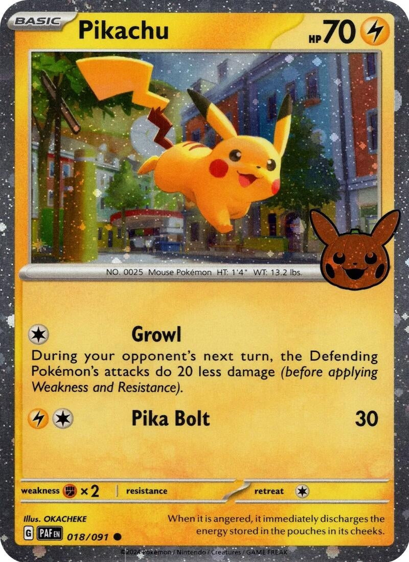 Pikachu - 018/091 (Cosmos Holo) (018/091) (TTBB24)