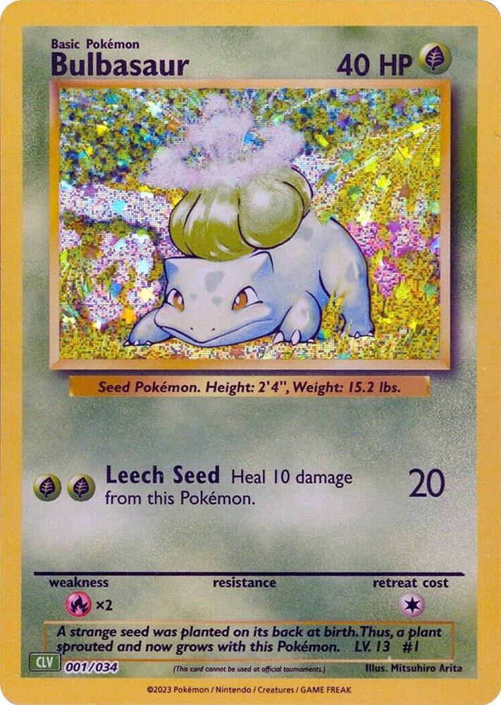 Bulbasaur 001/034 - NM