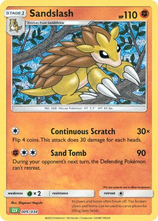 Sandslash 009/034 - NM