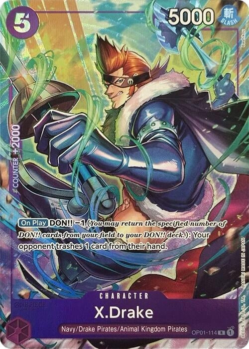 X.Drake (Premium Card Collection -Best Selection Vol. 2-) (OP01-114) (OP-PR)