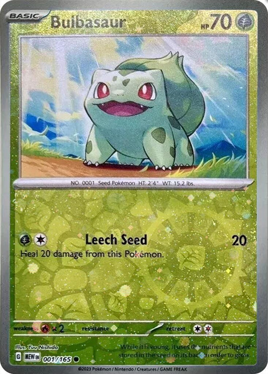 Bulbasaur - 001/165 (Reverse Cosmos Holo) (Costco Exclusive) (001/165) (MCAP)