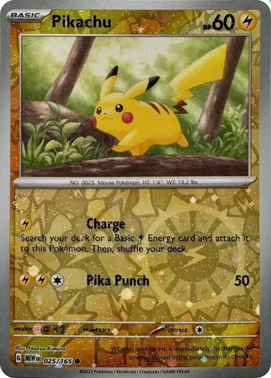 Pikachu - 025/165 (Reverse Cosmos Holo) (Costco Exclusive) (025/165) (MCAP)