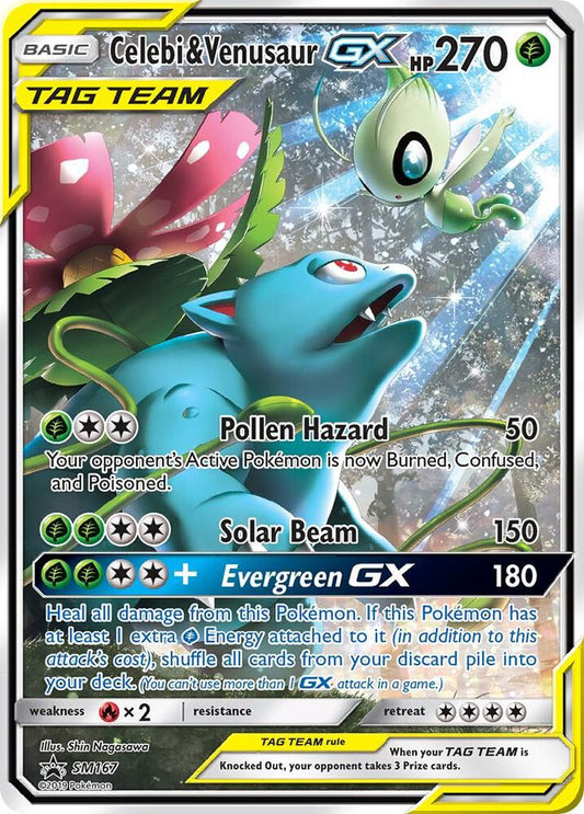Celebi & Venusaur GX SM167 - NM