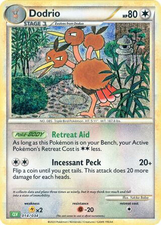 Dodrio 014/034 - NM