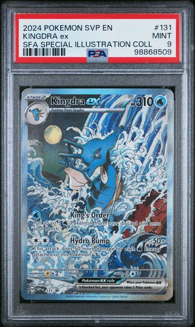 2024 POKEMON SVP EN-SCARLET & VIOLET BLACK STAR PROMOS #131 KINGDRA ex SFA SPECIAL ILLUSTRATION COLL PSA 9