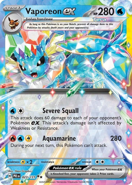 Vaporeon ex (023/131) (PRE)