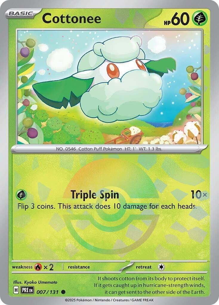Cottonee (Poke Ball Pattern) (007/131) (PRE)
