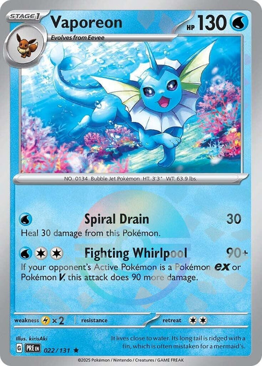 Vaporeon (Poke Ball Pattern) (022/131) (PRE)