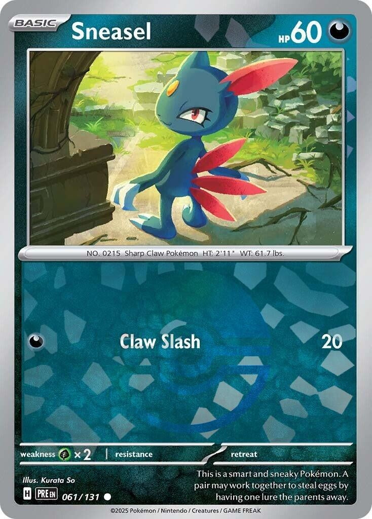 Sneasel (Poke Ball Pattern) (061/131) (PRE)