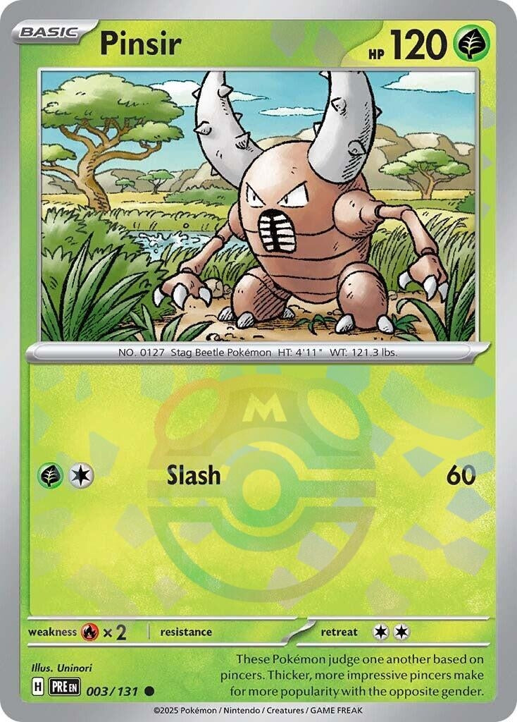 Pinsir (Master Ball Pattern) (003/131) (PRE)