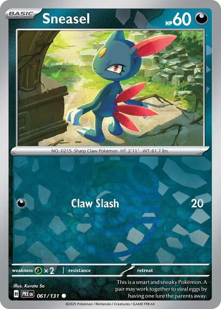 Sneasel (Master Ball Pattern) (061/131) (PRE)