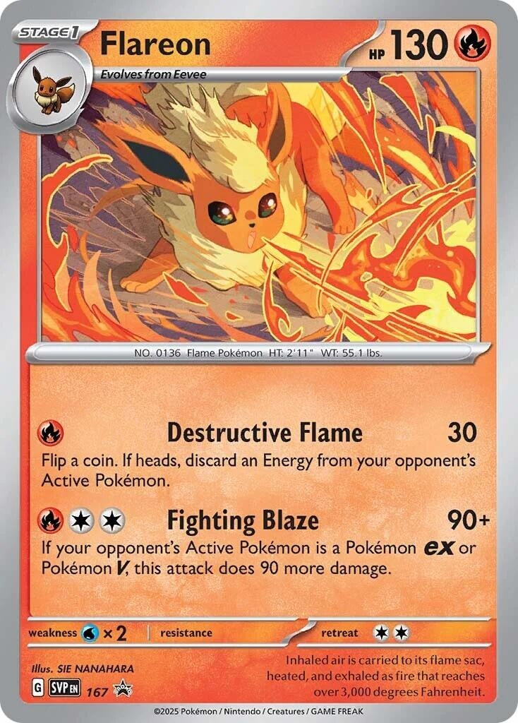 Flareon - 167 (Cosmos Holo) (167) (SVP)