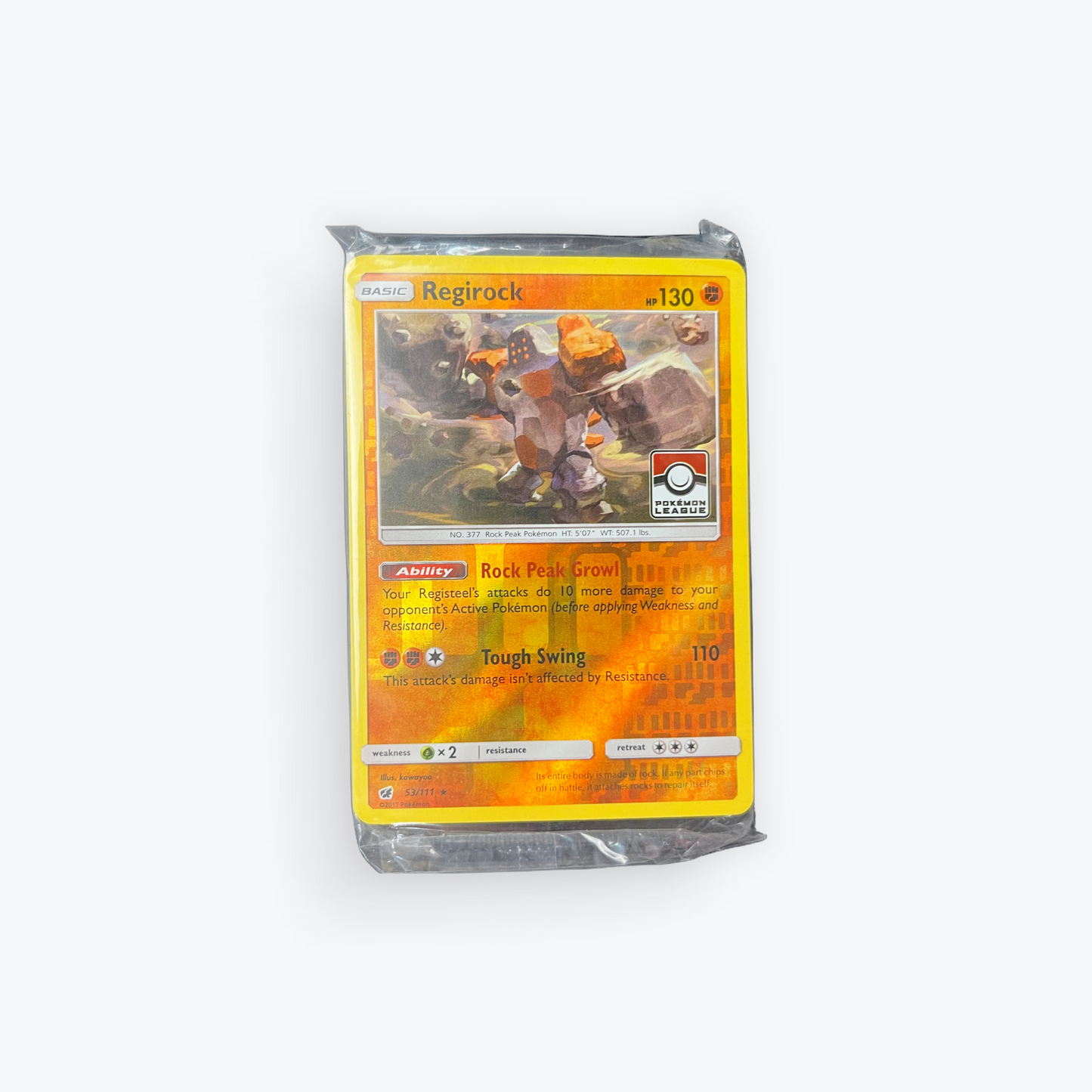 Regirock Promo League Reverse 53/111 - Sealed