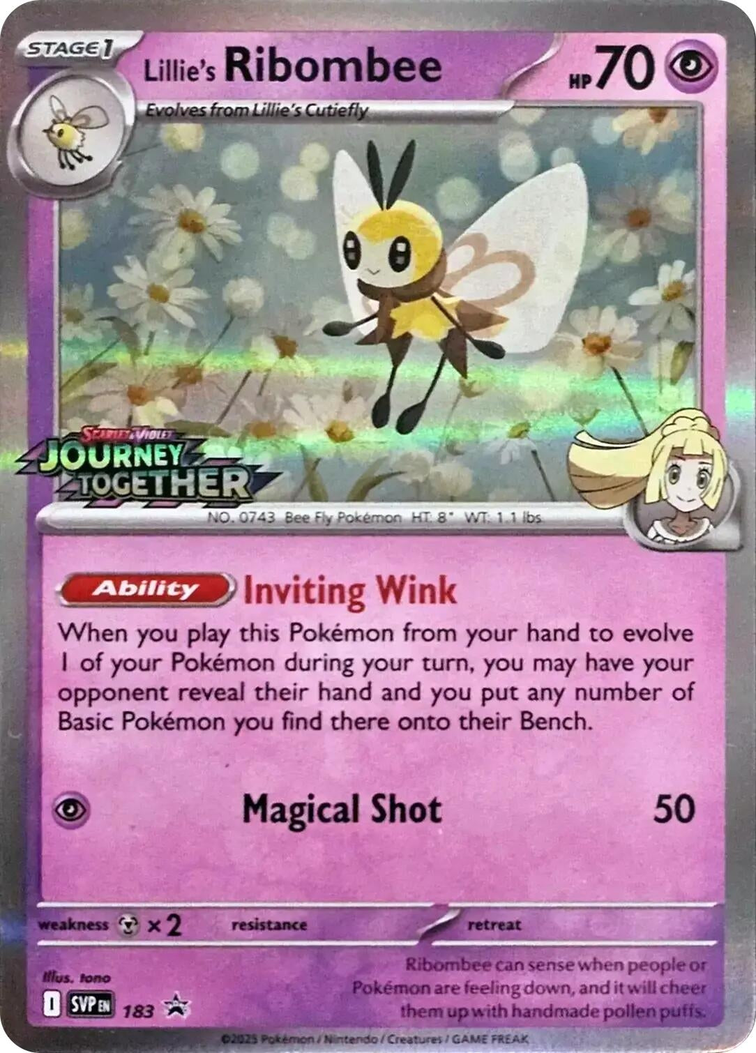 Lillie's Ribombee - 183 (Prerelease) (183) (SVP)