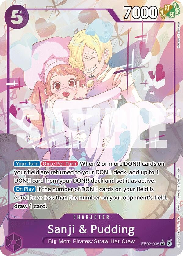 Sanji & Pudding (Alternate Art) (EB02-035) (EB-02)