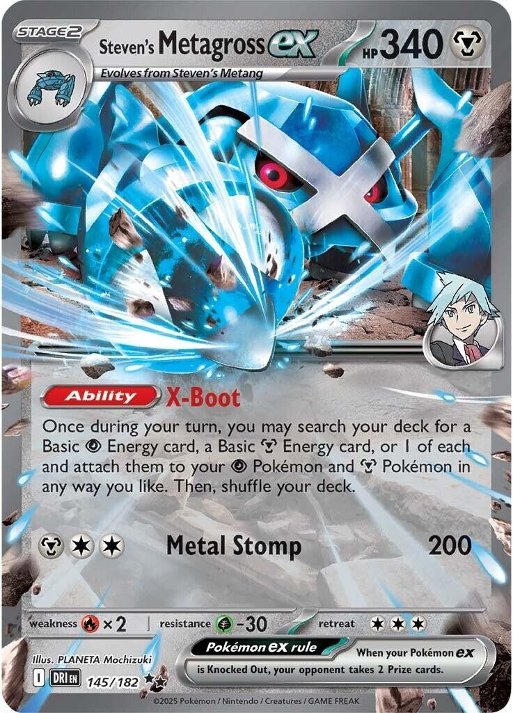 Steven's Metagross ex (145/182) (DRI)