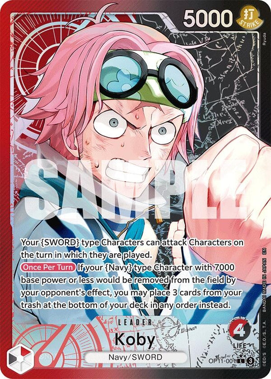 Koby (001) (Alternate Art) (OP11-001) (OP11)