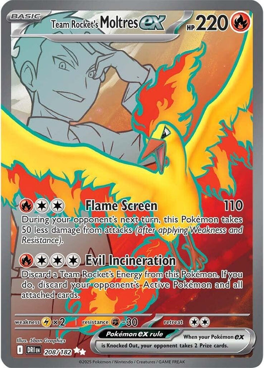 Team Rocket's Moltres ex (208/182) (DRI)
