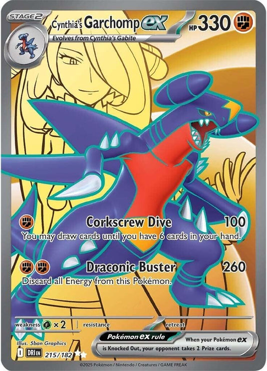 Cynthia's Garchomp ex (215/182) (DRI)