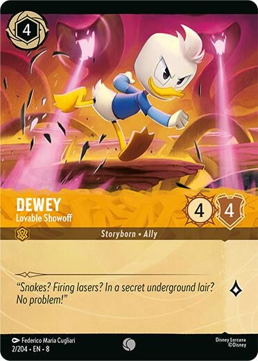 Dewey - Lovable Showoff (Foil) (2/204) (8)