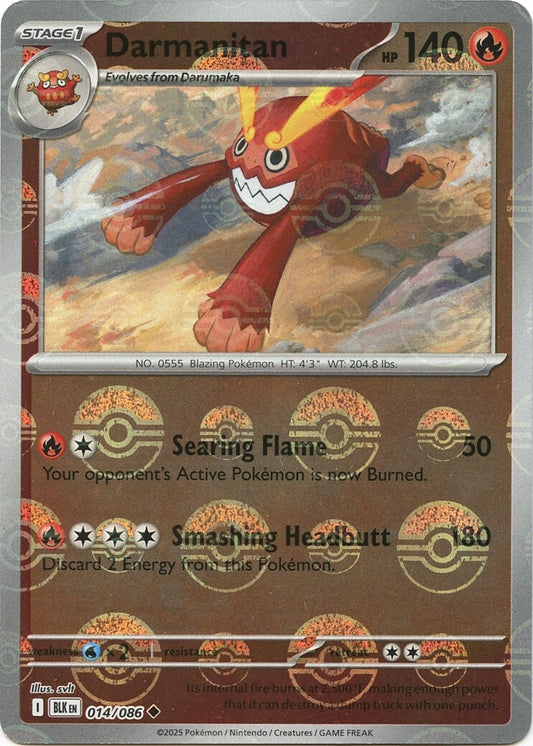 Darmanitan (Poke Ball Pattern) (014/086) (BLK)