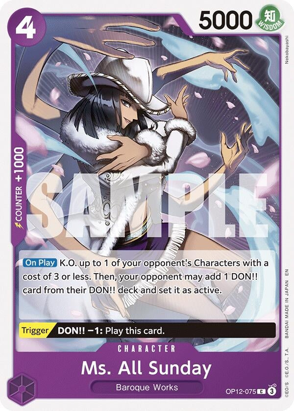 Ms. All Sunday (OP12-075) (OP12)