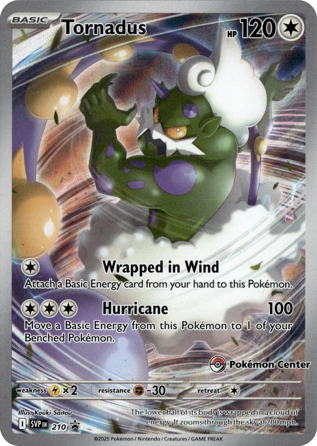 Tornadus - 210 (Pokemon Center Exclusive) (210) (SVP)