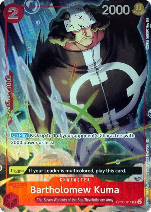Bartholomew Kuma (Seven Warlords of the Sea Binder Set) (OP05-011) (OP-PR)