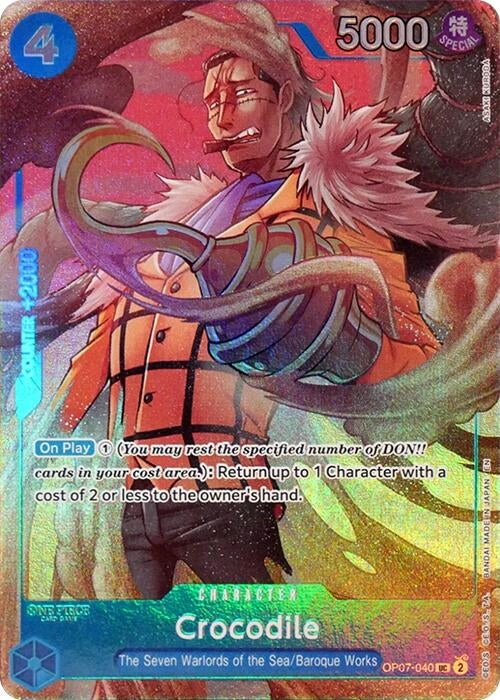 Crocodile (Seven Warlords of the Sea Binder Set) (OP07-040) (OP-PR)