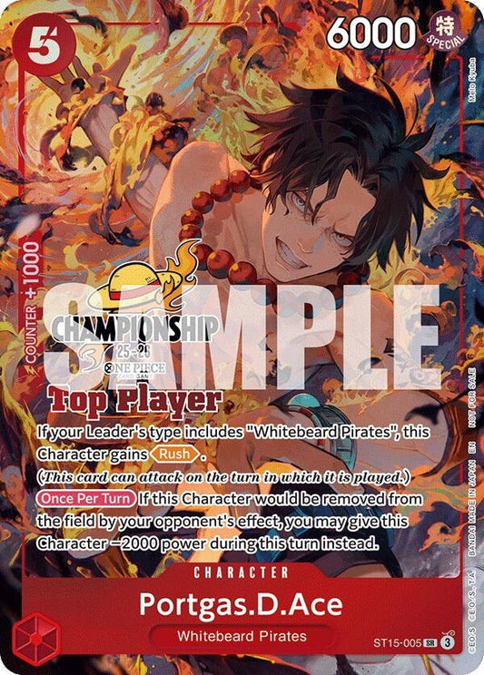 Portgas.D.Ace (CS 25-26 Top Player Pack) (ST15-005) (OP-PR)