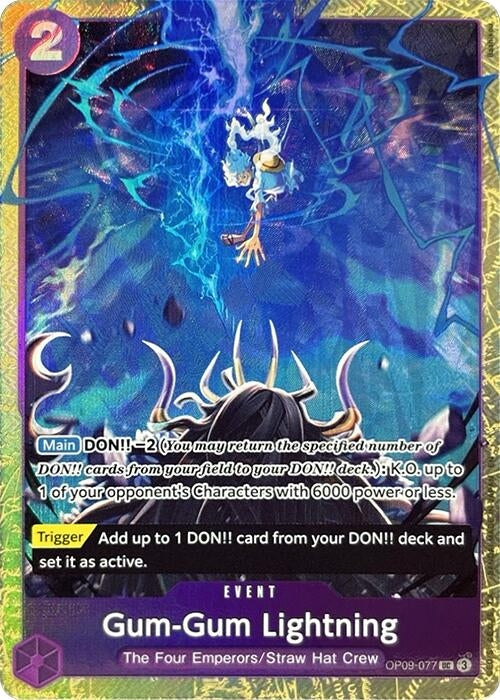 Gum-Gum Lightning (Premium Card Collection -Best Selection Vol. 4-) (OP09-077) (OP-PR)