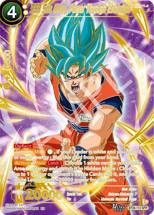 SSB Son Goku, Power Through Evolution (SPR) (BT28-112) (BT28)