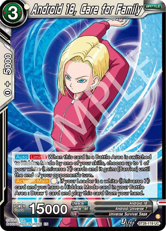 Android 18, Care for Family (BT28-119) (BT28)