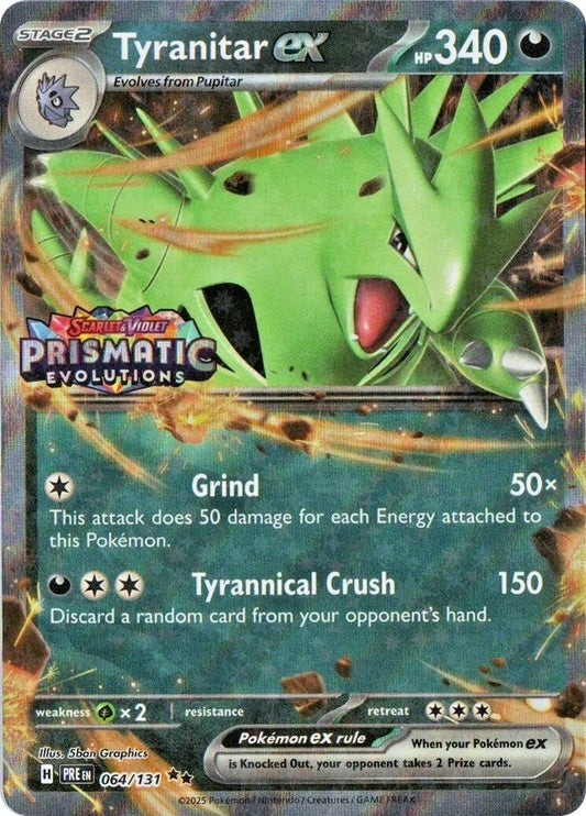 Tyranitar ex (Prismatic Evolutions Stamp) (064/131) (MCAP)