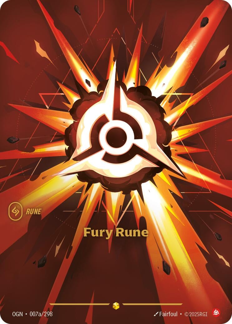 Fury Rune (Alternate Art) (007a/298) (OGN)