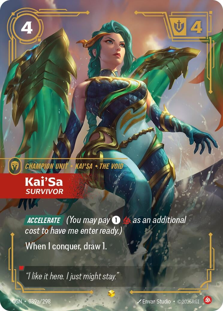 Kai'Sa, Survivor (Alternate Art) (039a/298) (OGN)