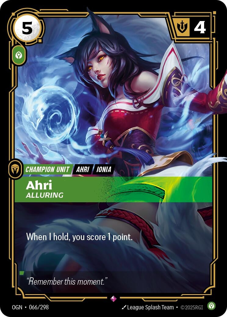 Ahri, Alluring (066/298) (OGN)