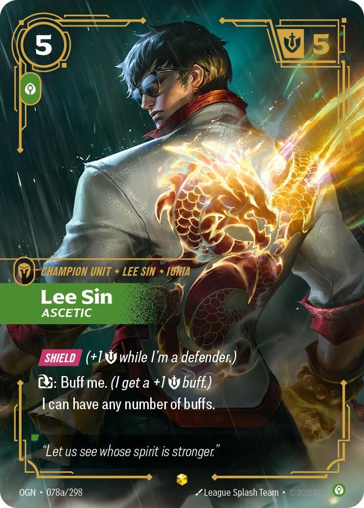 Lee Sin, Ascetic (Alternate Art) (078a/298) (OGN)
