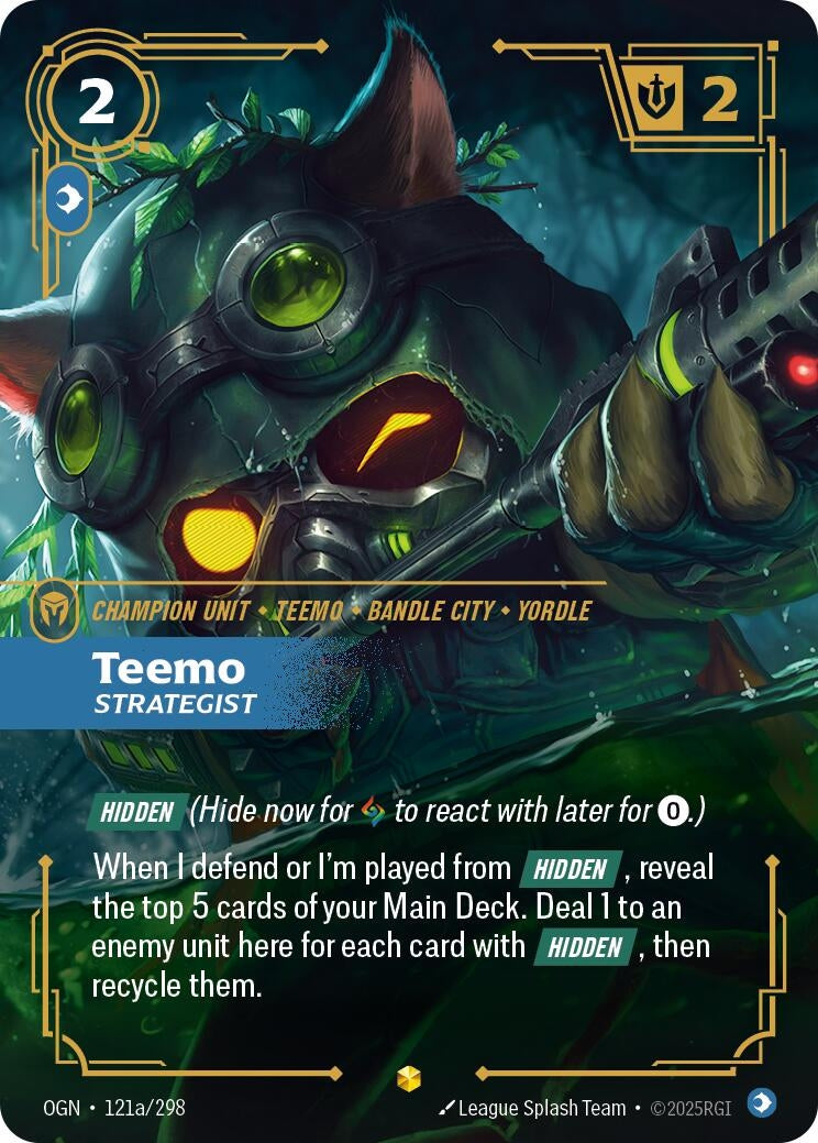 Teemo, Strategist (Alternate Art) (121a/298) (OGN)