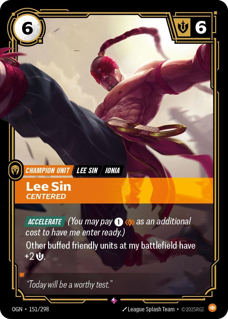 Lee Sin, Centered (151/298) (OGN)