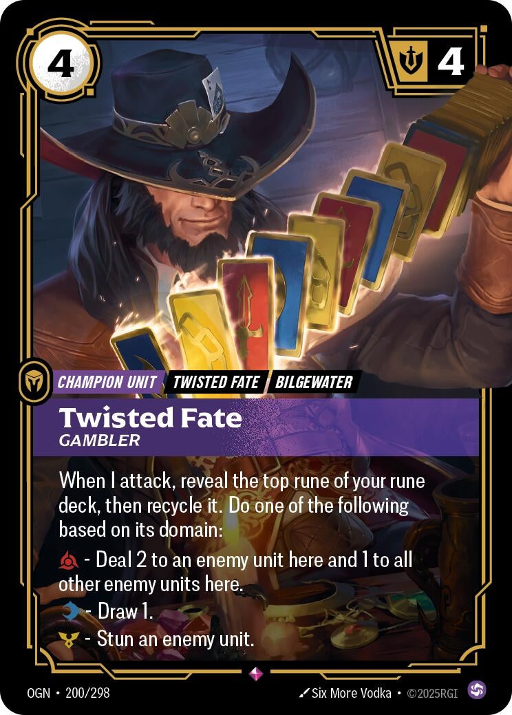 Twisted Fate, Gambler (200/298) (OGN)