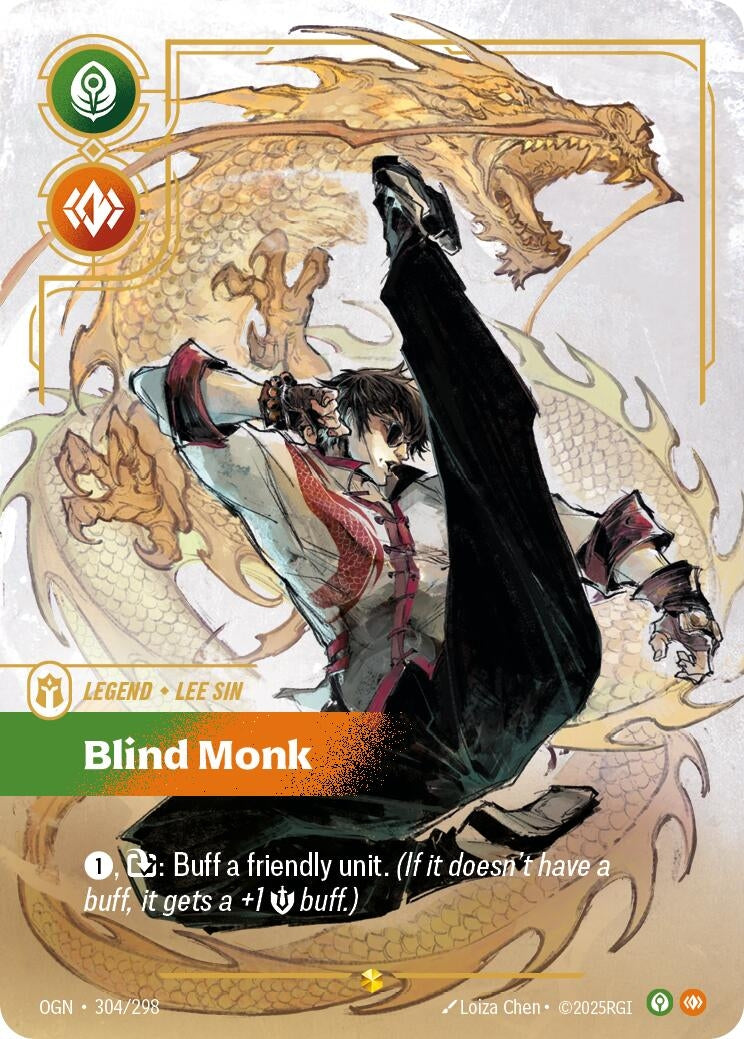 Lee Sin, Blind Monk (Overnumbered) (304/298) (OGN)