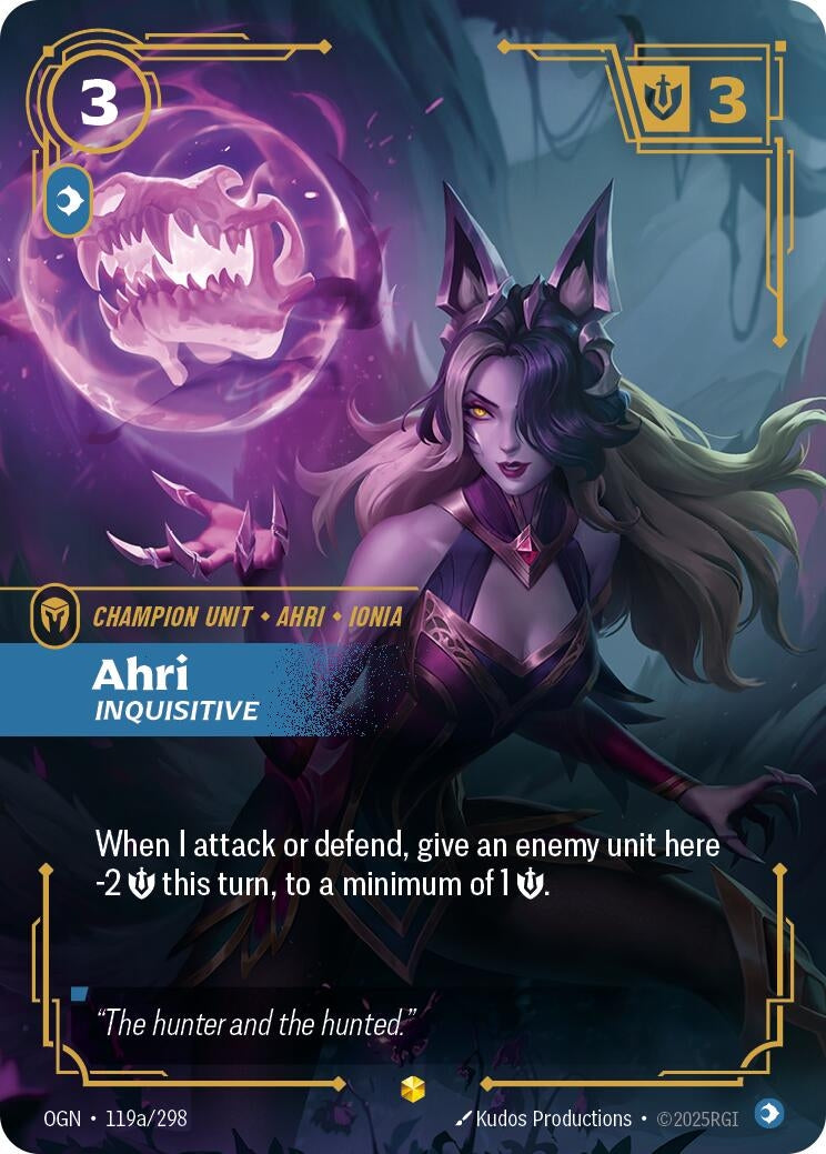 Ahri, Inquisitive (Alternate Art) (119a/298) (OGN)