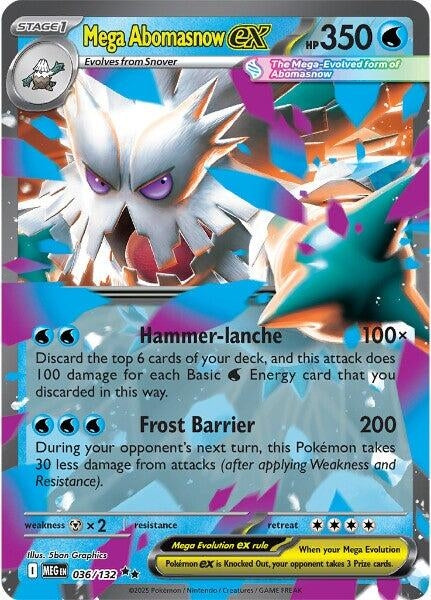 Mega Abomasnow ex (036/132) (MEG)