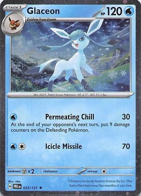Glaceon - 025/131 (Cosmos Holo) (025/131) (MCAP)