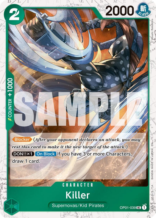 Killer (Pirate Foil) (OP01-039) (PRB-02)