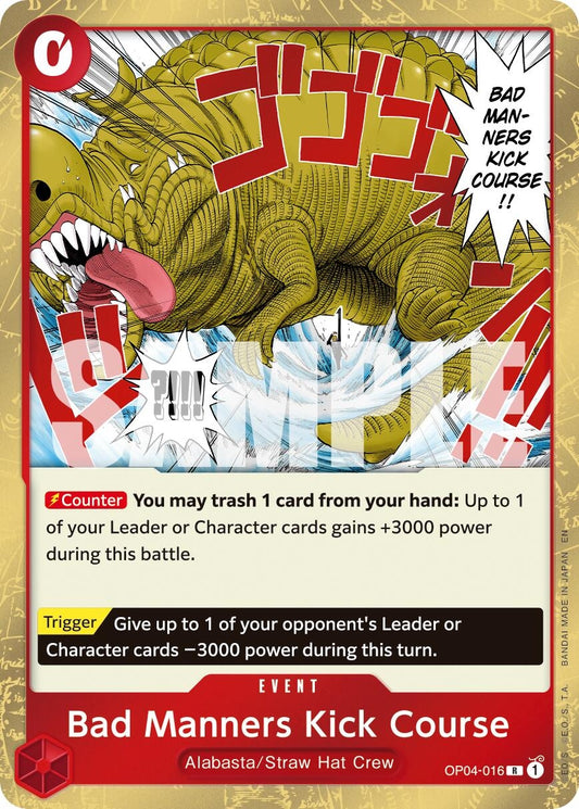 Bad Manners Kick Course (Reprint) (OP04-016) (PRB-02)